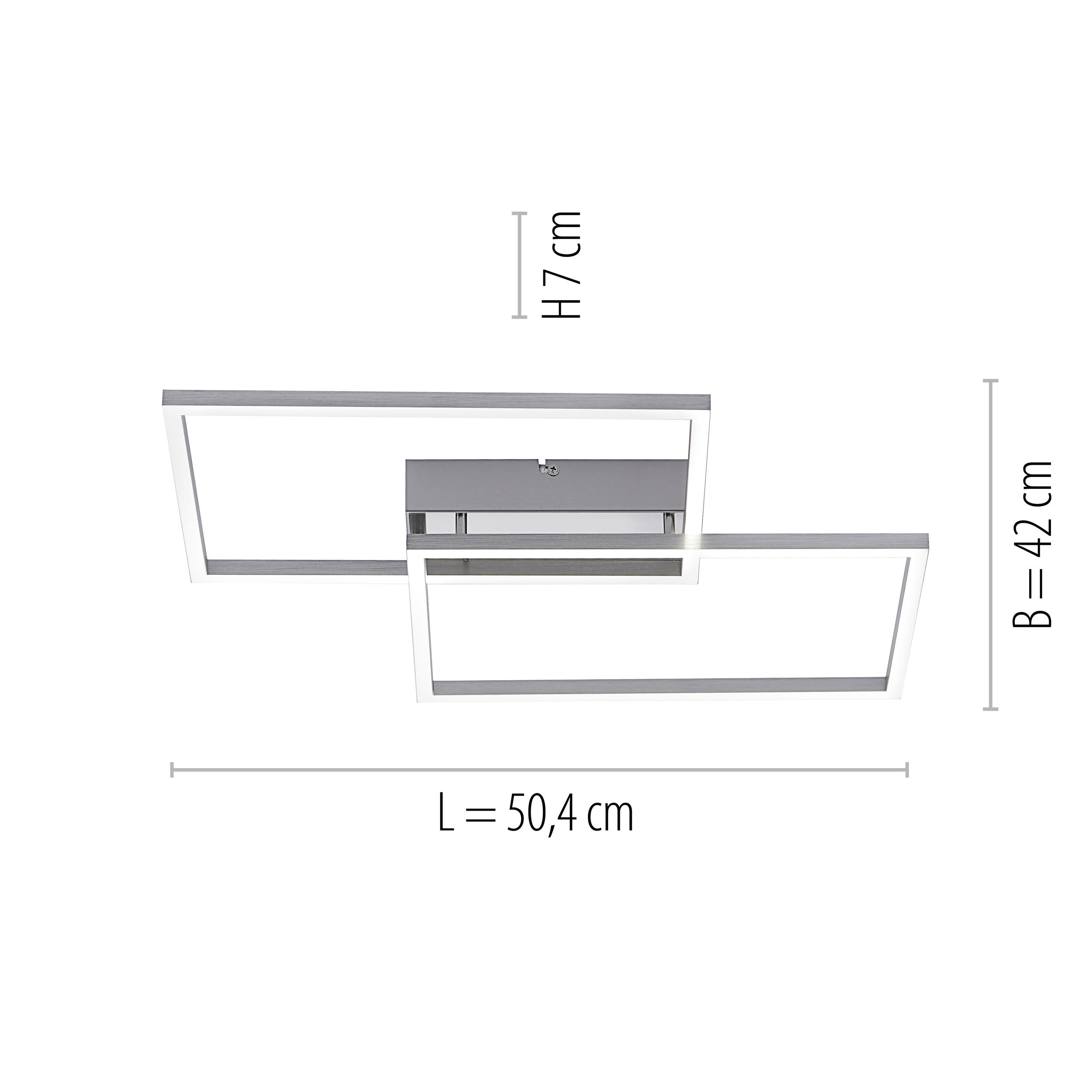 LED-Deckenleuchte 2flg image number null