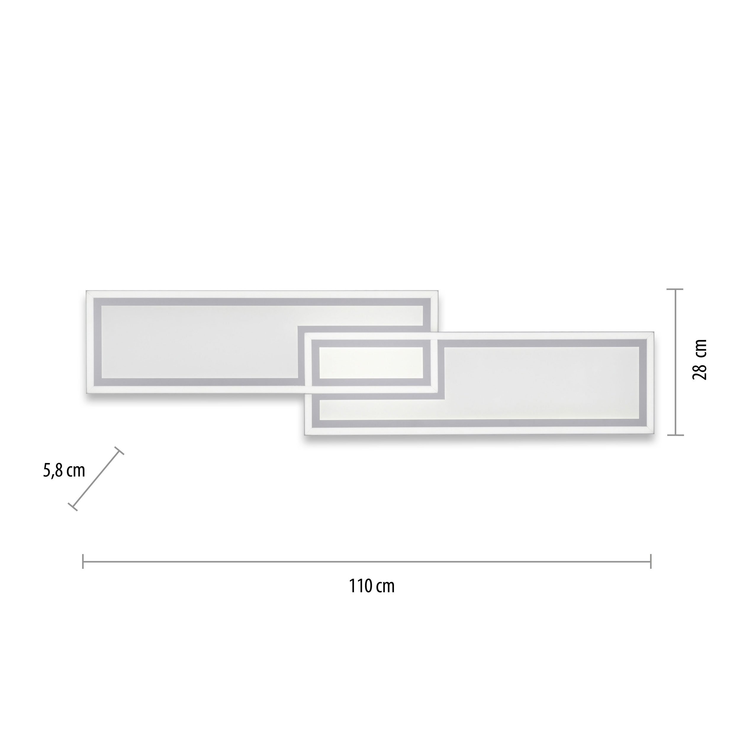 LED-Deckenleuchte 1flg image number null