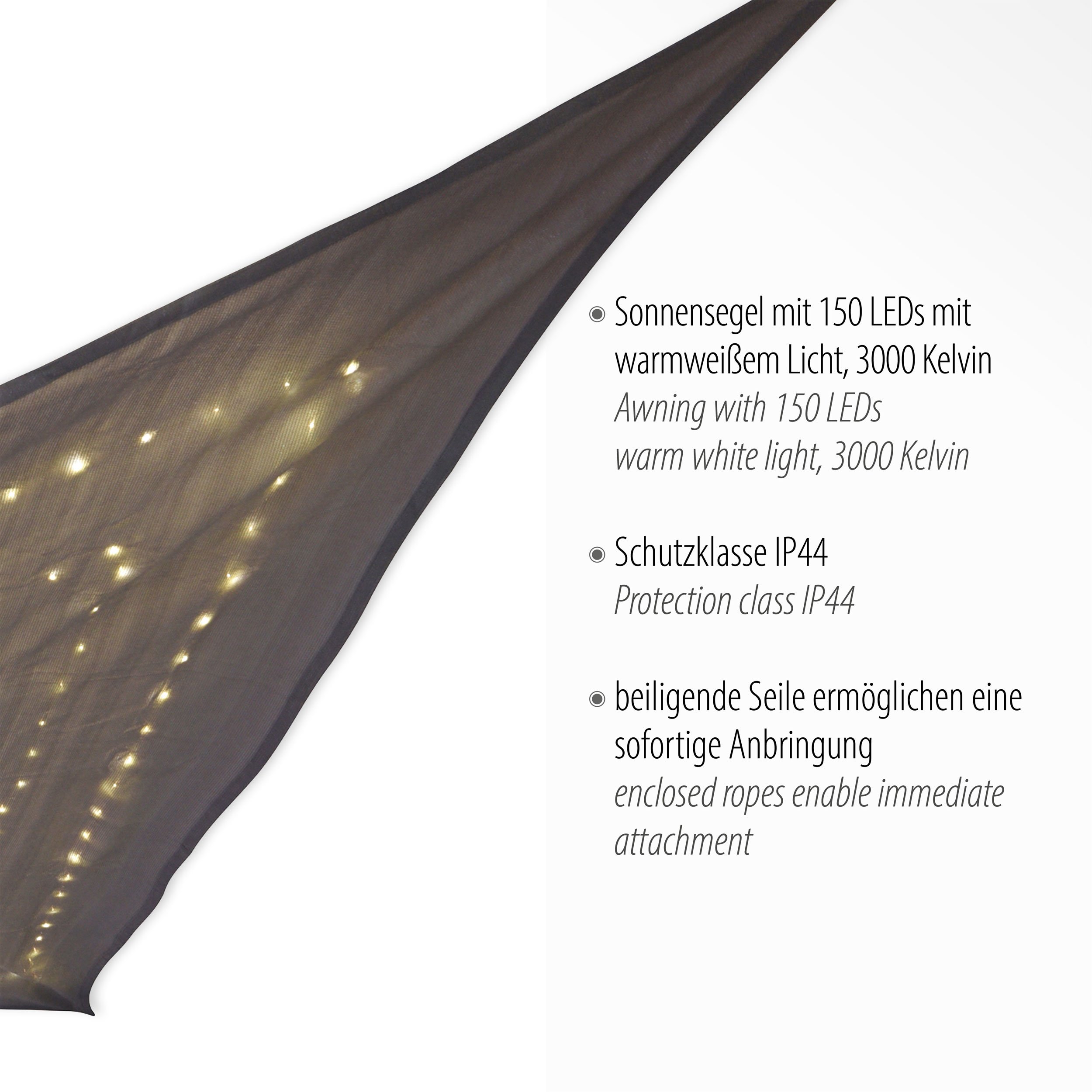 LED-Solar Sonnensegel image number null