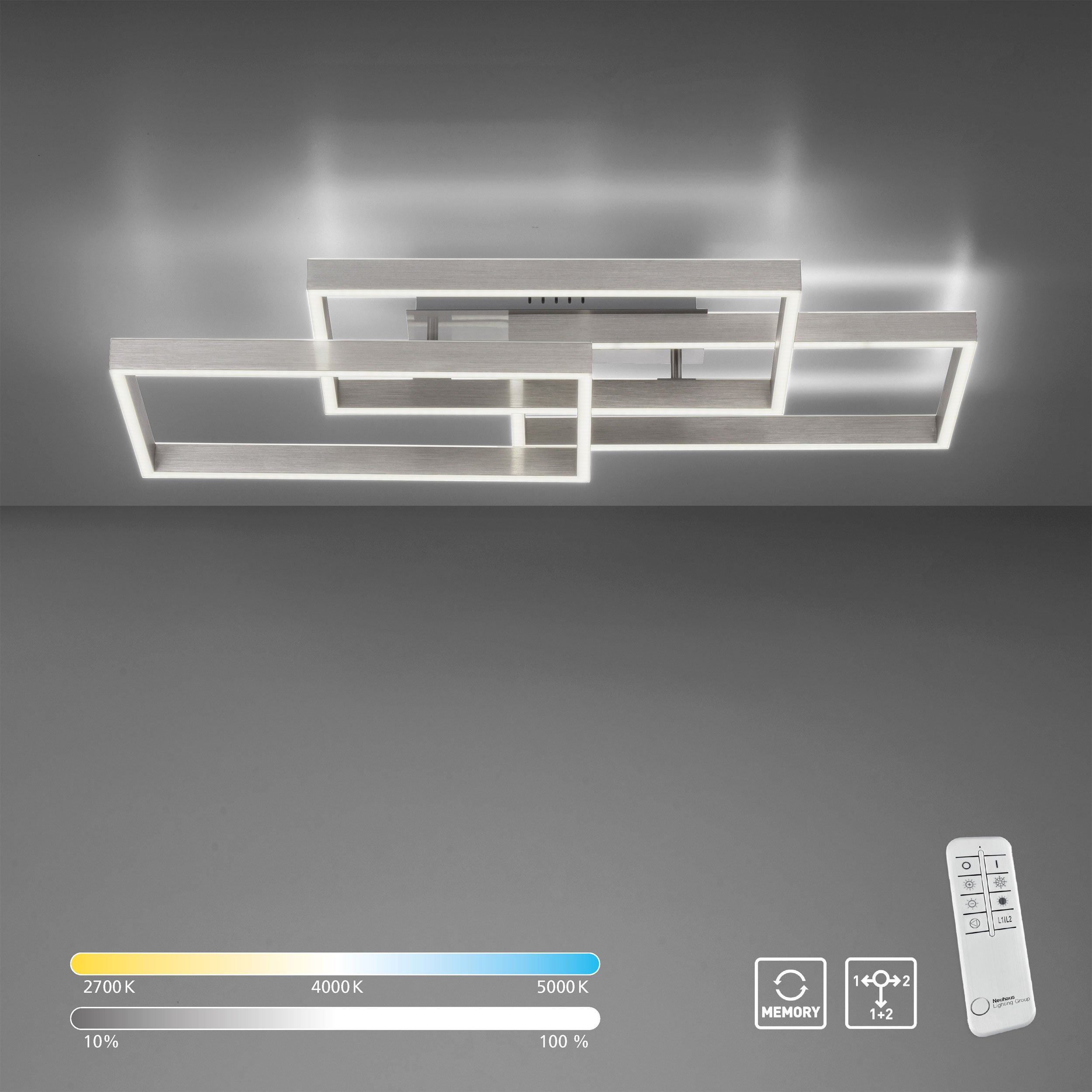 LED-Deckenleuchte 2flg image number null