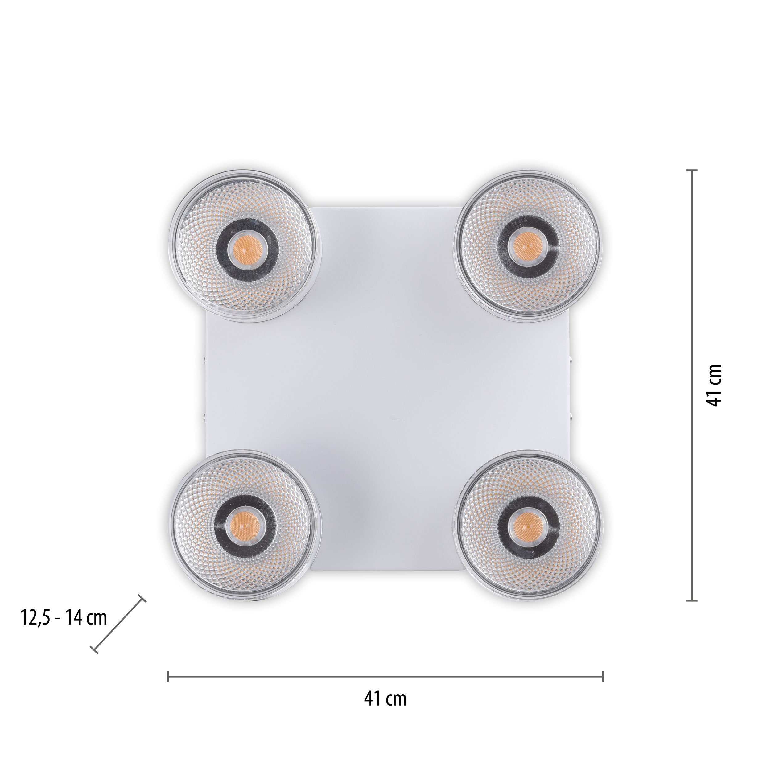 LED-Deckenleuchte 4flg image number null