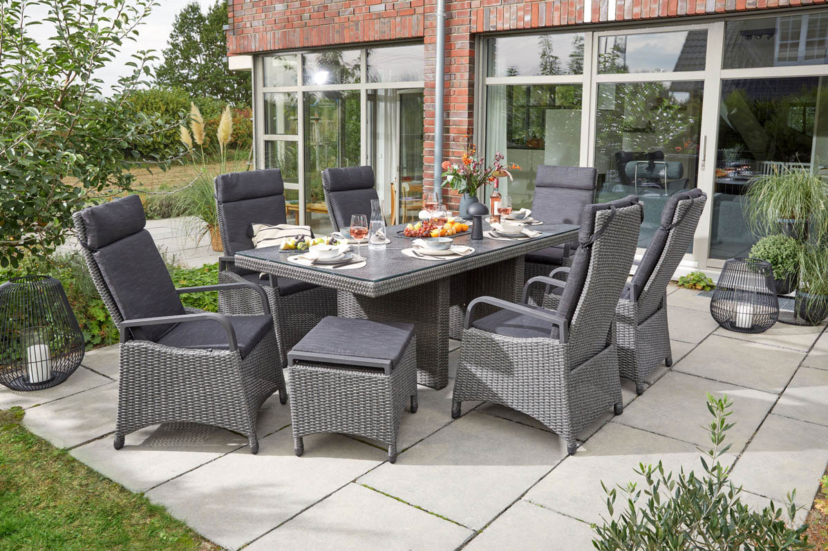 Gartentisch Wangenform Rattan image number null