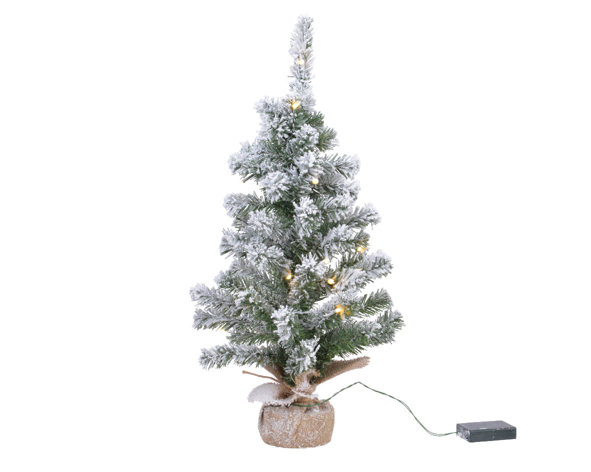 LED Mini-Baum mit Schnee 90cm image number null