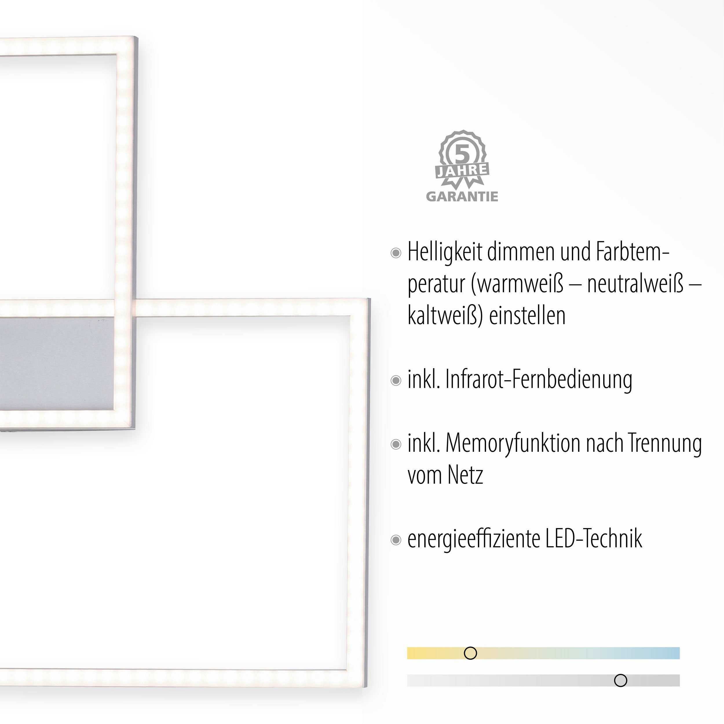 LED-Deckenleuchte 2flg image number null